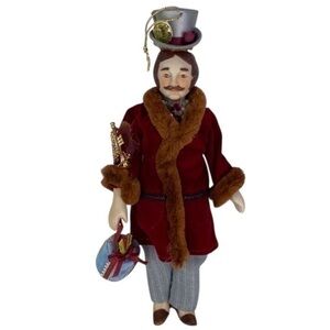Kurt Adler Christmas Tree Ornament 1984 Santas World Porcelain Doll